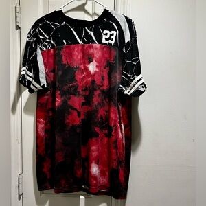 FRPLY Jordan Legend 23 tie dye graphic jersey t-shirt